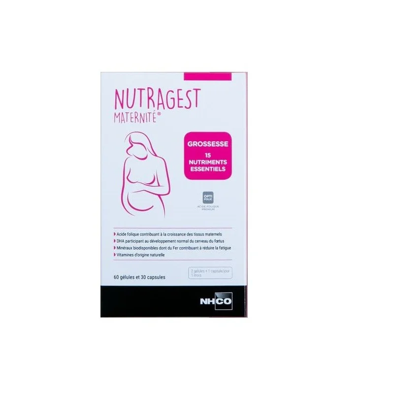 NH-CO Nutragest Maternité 60 Gélules 30 Capsules