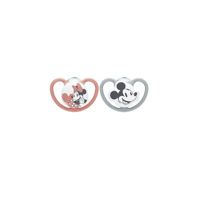 Nuk Space 2 Sucettes Mickey Minnie 18-36 mois