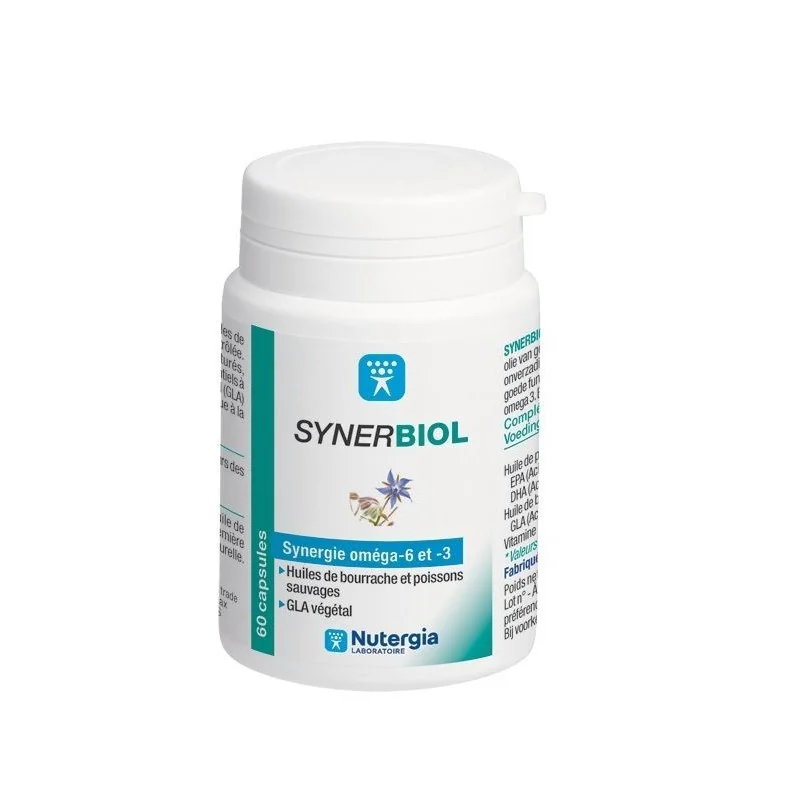 Nutergia Synerbiol Synergie Omega 3 - 6 60 Capsules