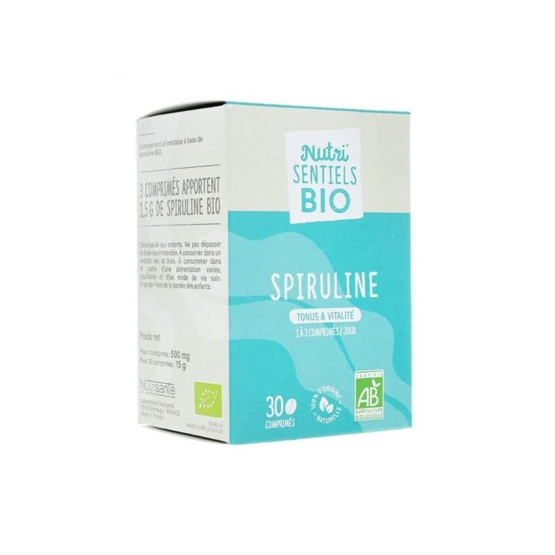 Nutri'sentiels Bio Spiruline 30 comprimés