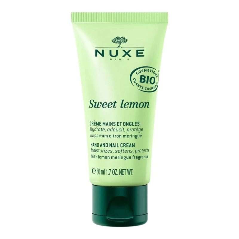 Nuxe Bio Sweet Lemon Crème Mains et Ongles Bio Vegan 50ml
