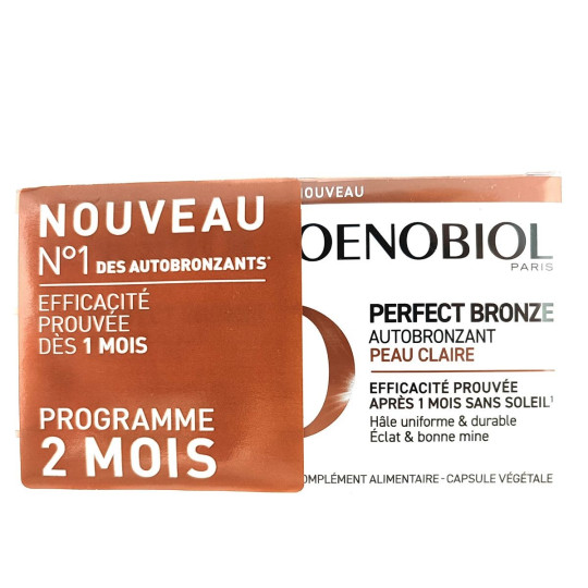 Oenobiol Perfect Bronze Autobronzant Peau Claire 2X30 Capsules