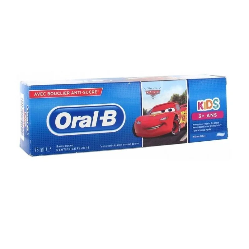 Oral-B Gel Dentifrice Kids +3 Ans 75ml-Cars