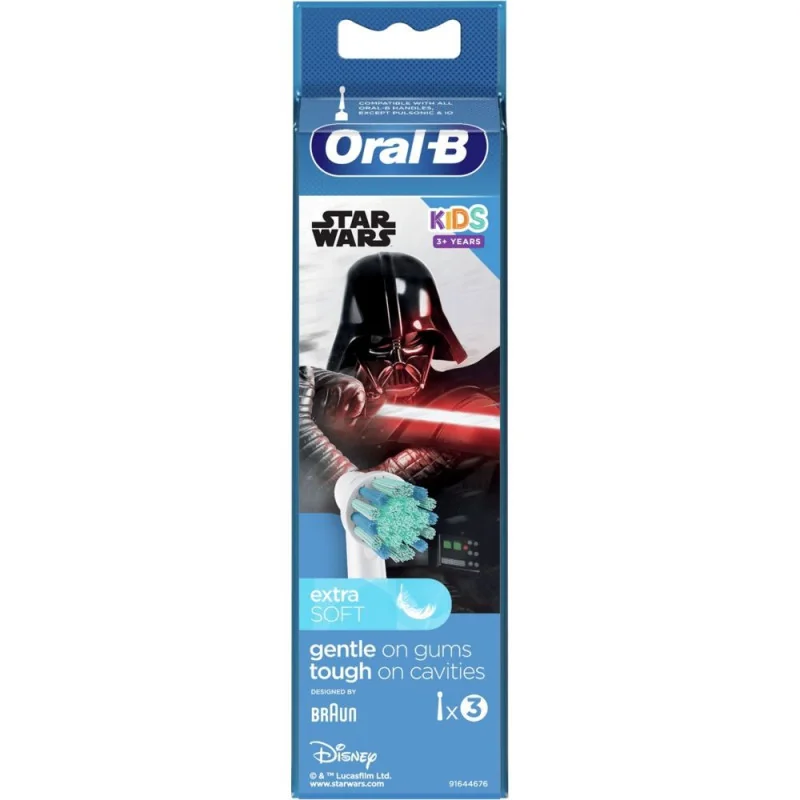 Oral-B Kids Lot de 3 Brossettes Star Wars
