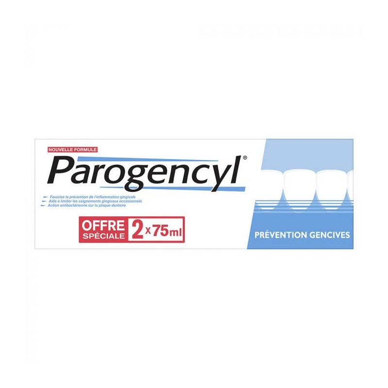 Parogencyl Dentifrice Prévention Gencives  2x75ml