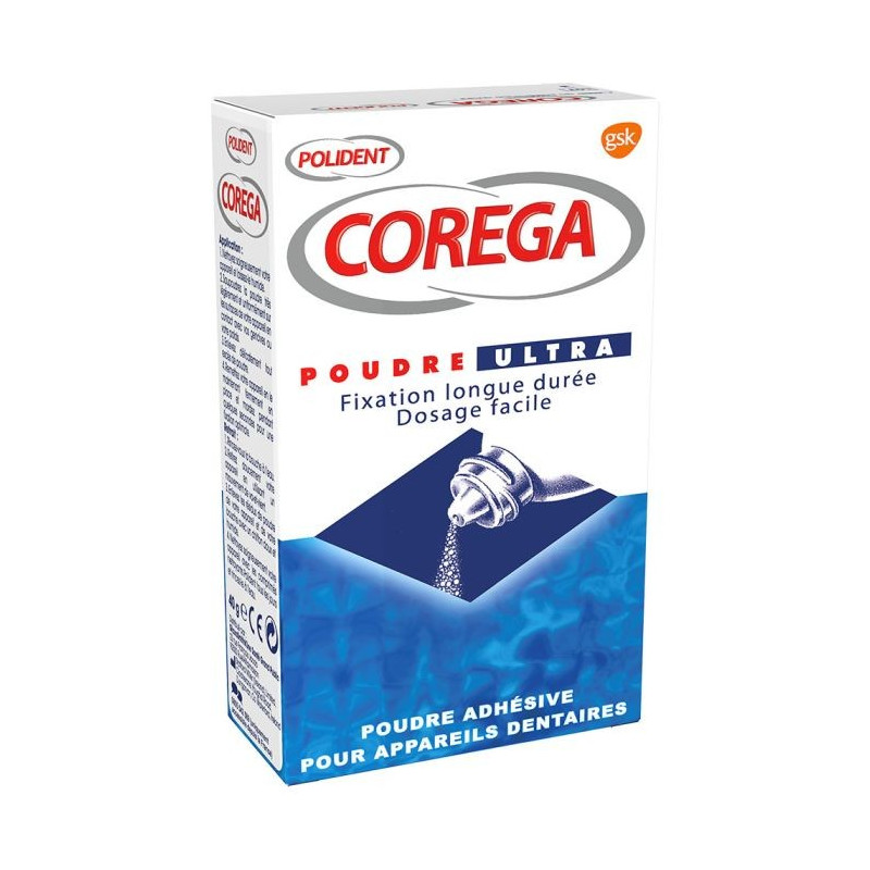 Polident (Corega) Poudre Ultra Adhérence longue durée