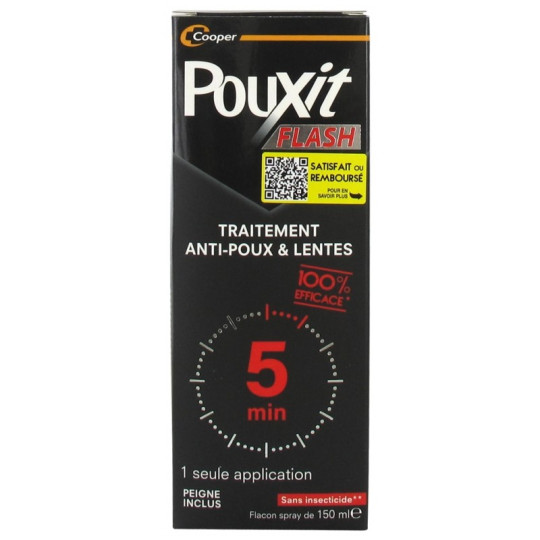 Pouxit Flash Traitement Anti-Poux & Lentes 150ml