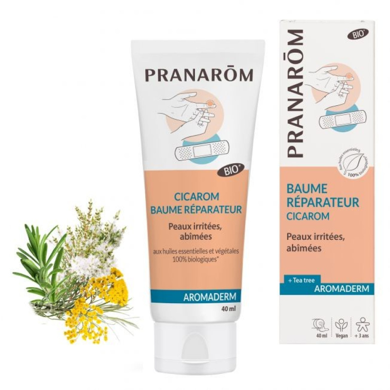 Pranarôm Aromaderm Baume Réparateur Bio Vegan 40ml