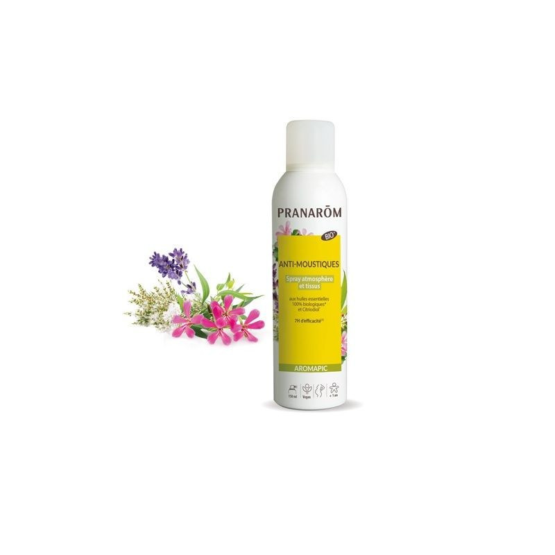 Pranarôm Aromapic Spray Atmosphère et Tissus Anti-Moustiques 150ml