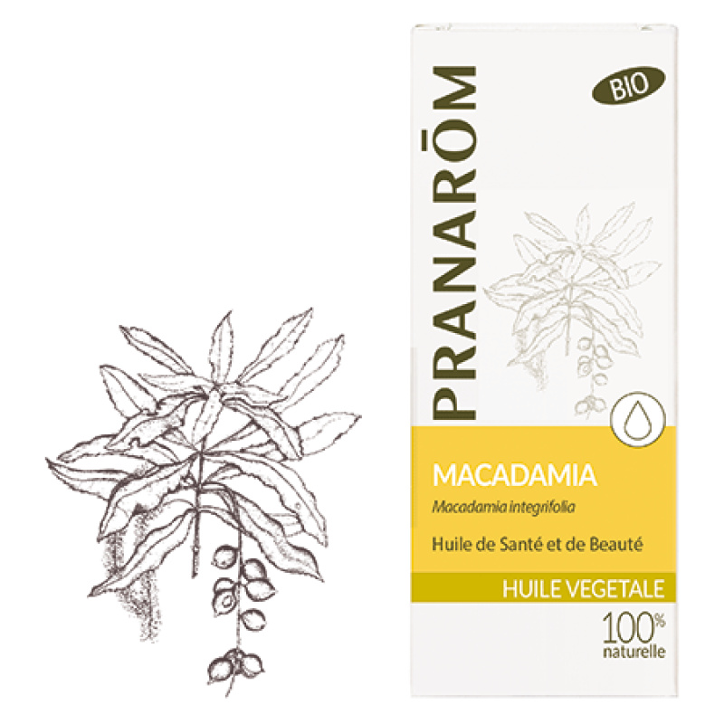 Pranarôm Huile Végétale de Macadamia Bio  50ml