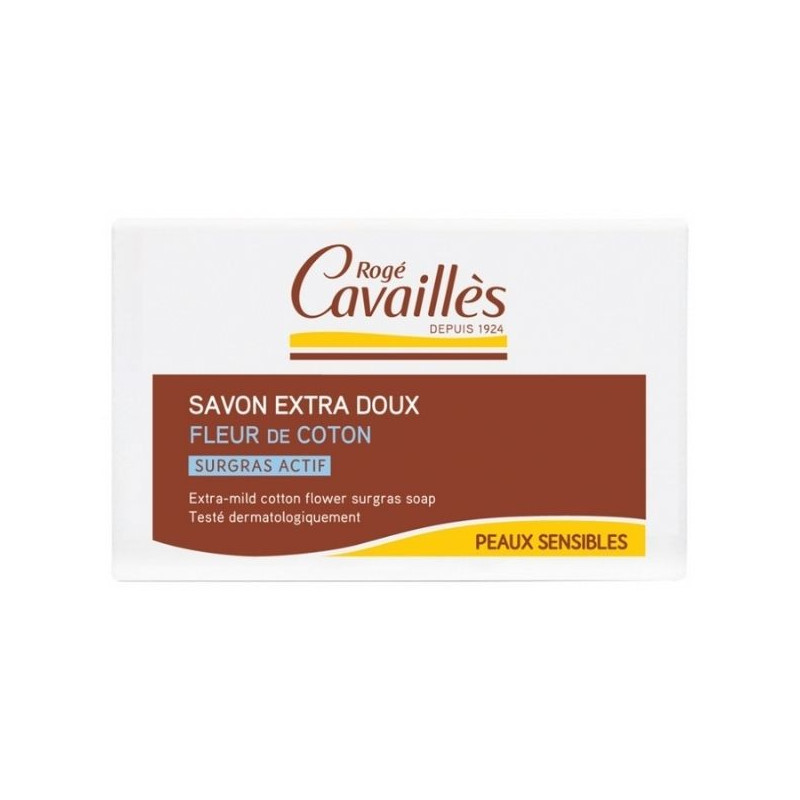 Rogé Cavaillès Savon Surgras Extra-doux Fleur de Coton 250 gr