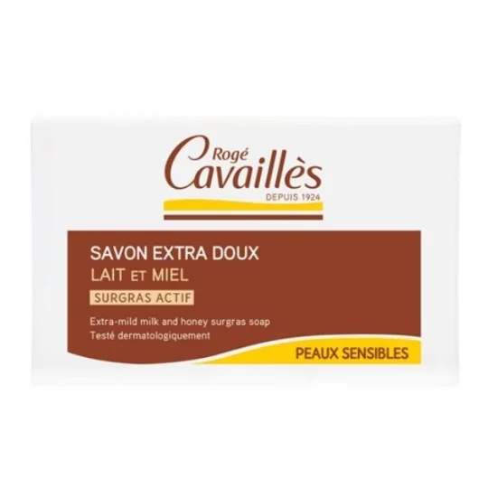 Rogé Cavaillès Savon Surgras Extra-doux Lait et Miel 250 gr