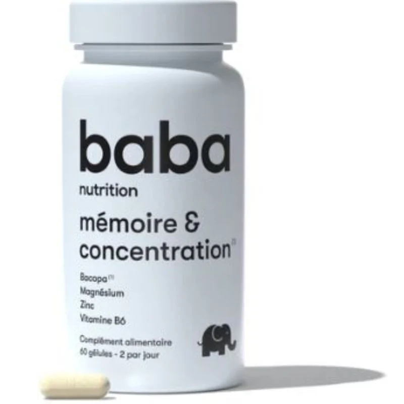 Baba Nutrition Mémoire & Concentration 60 Gélules