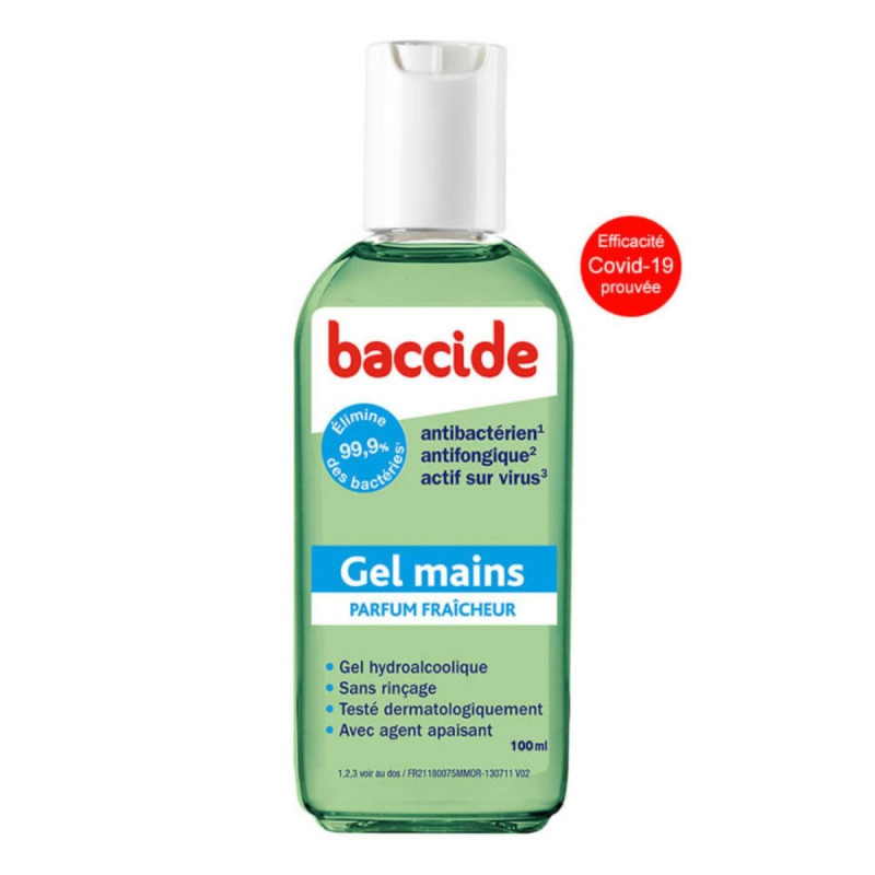 Baccide Gel Mains Hydroalcoolique  Cèdre 100ml