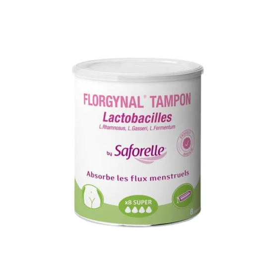 Saforelle Florgynal Tampon Probiotique 8 Super