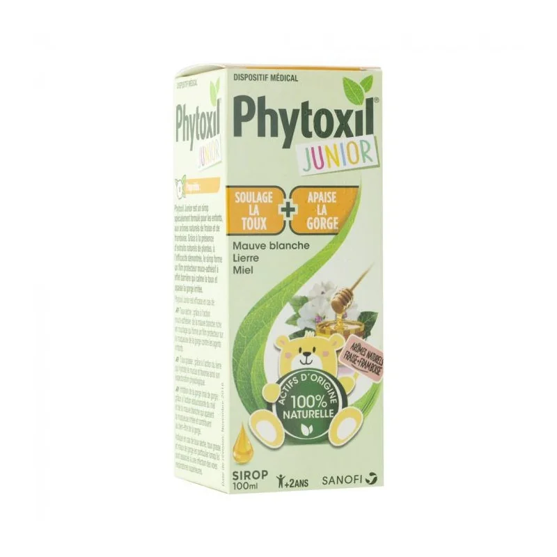 Sanofil Phytoxil Junior Sirop Toux et Mal de Gorge 100ml