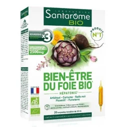 Santarome Bio Bien-être du Foie Bio 20 ampoulesX10ml