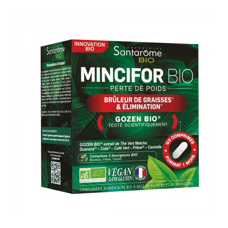 Santarôme Bio Mincifor Bio Brûleur de Graisses 120 Comprimés