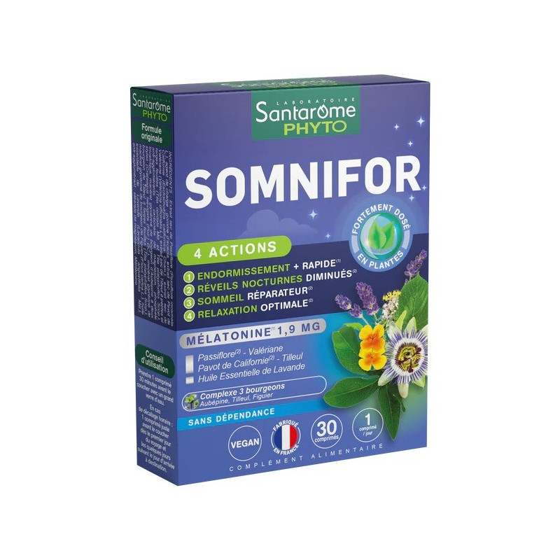 Santarôme Phyto Somnifor Vegan 30 comprimés