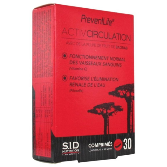 SID Nutrition Activ Circulation Preventlife - 30 comprimés