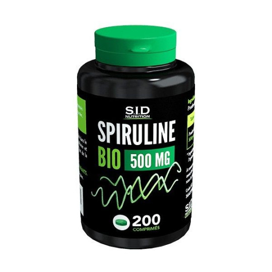 SID Nutrition Spiruline Bio 500mg 200 Comprimés