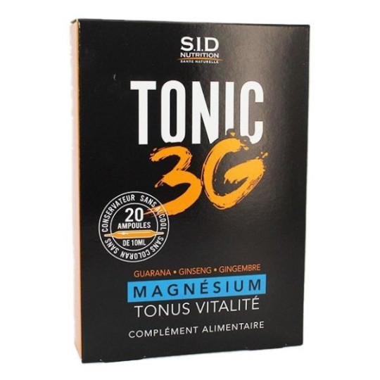 Sid Nutrition Tonic 3G Magnésium 20 Ampoules