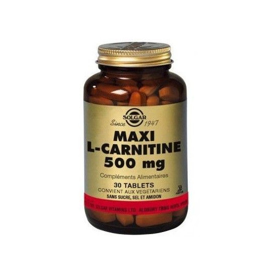Solgar L-Carnitine 500mg 30 tablets