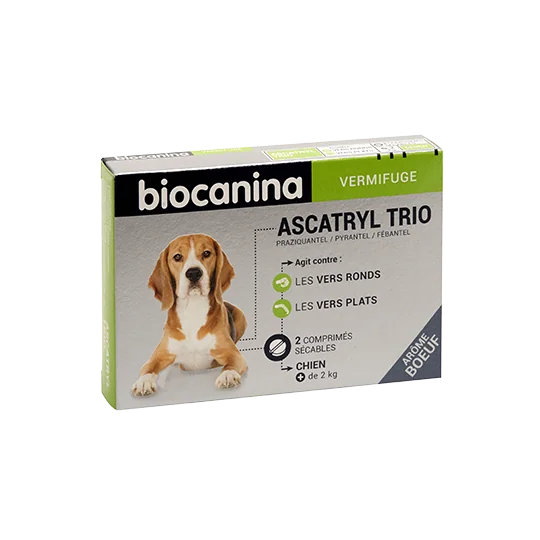 Biocanina Ascatryl Trio 2 Comprimés Chien de +2kg