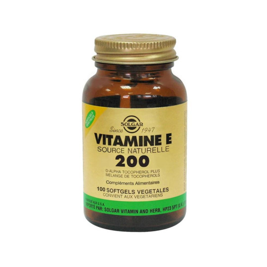 Solgar Vitamine E 268mg 100 Gélules Végétales
