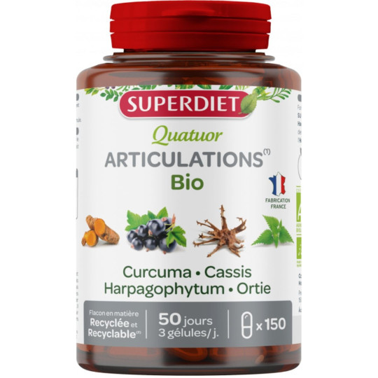Super Diet Quatuor Articulations Bio Vegan 150 Gélules
