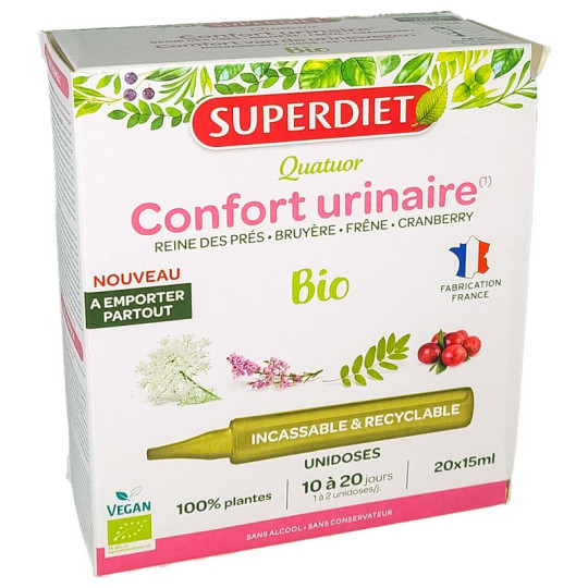 SuperDiet Bio Confort Urinaire Bio Vegan 20 Unidoses de 15ml