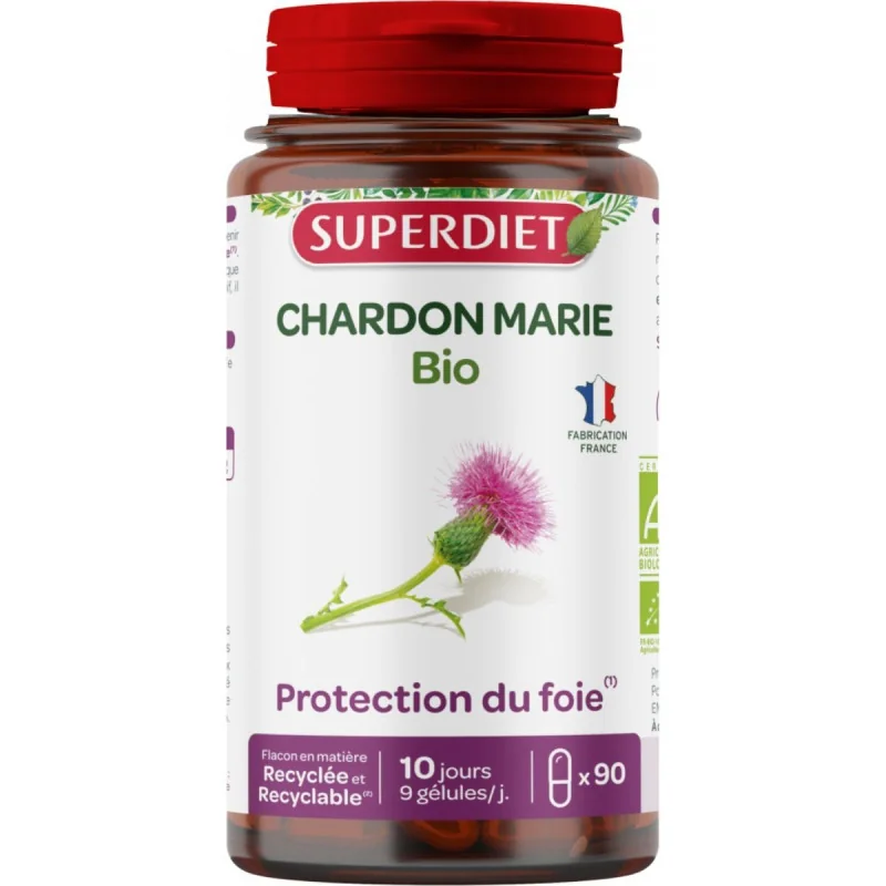 SuperDiet Chardon Marie Bio Vegan 90 Gélules