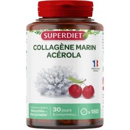 SuperDiet Collagène Marin Acérola 180 comprimés