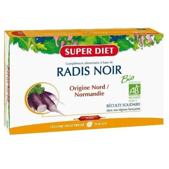 SuperDiet Radis Noir Bio 20 Ampoules