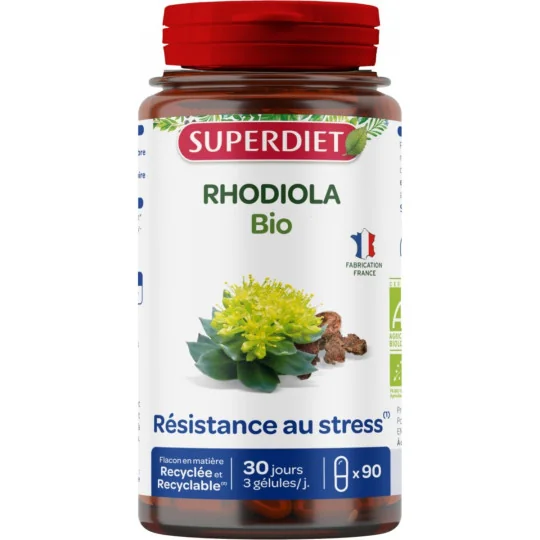 SuperDiet Rhodiola Bio Vegan 90 Gélules