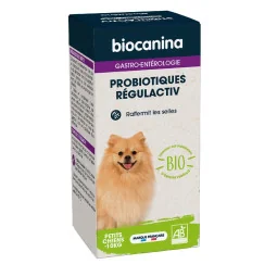 Biocanina Probiotiques Régulactiv Petits chiens 45g