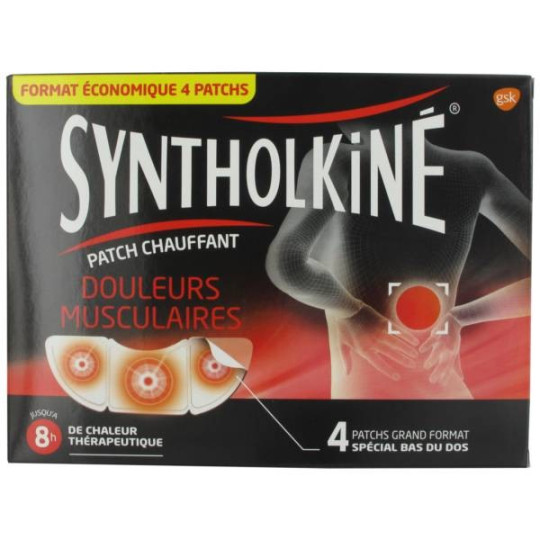 Syntholkiné Patch Chauffant Spécial Dos 4 Patchs