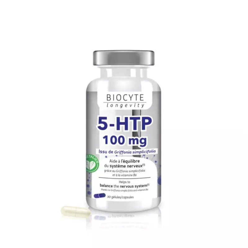 Biocyte 5-HTP 100mg Equilibre du Système Nerveux 30 Gélules