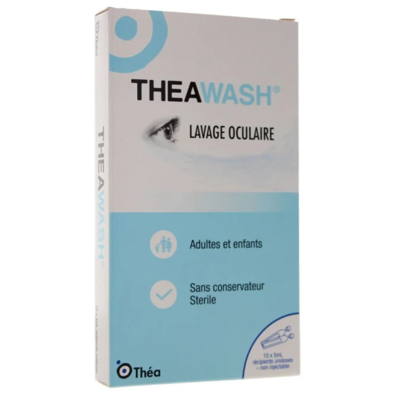 Théa Theawash Lavage Oculaire 10 dosettes de 5ml