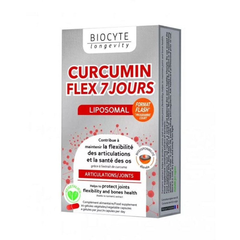 Biocyte Curcumin Flex 7 Jours 30 Gélules