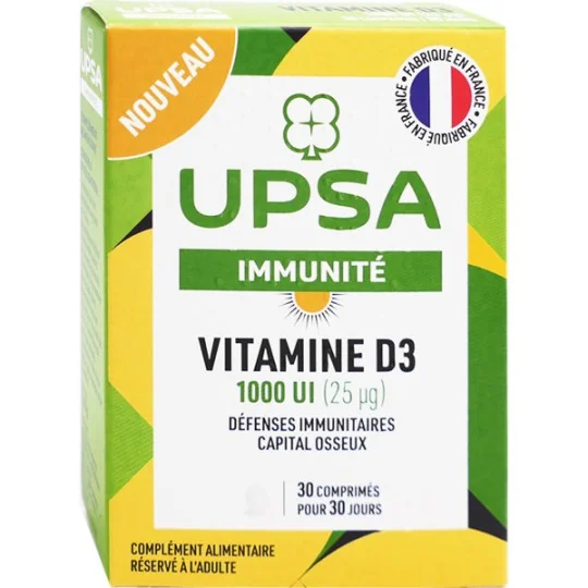 Upsa Immunité Vitamine D3 1000UI 30 comprimés