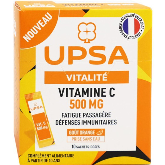 Upsa Vitalité Vitamine C 500mg 10 Sachets