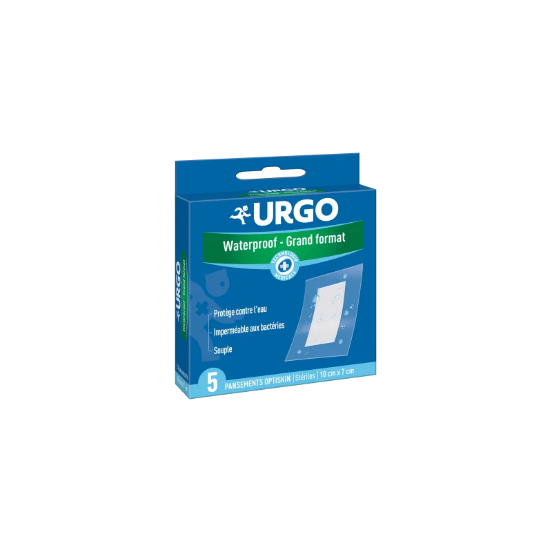 Urgo waterproof 5 pansements stériles grand format