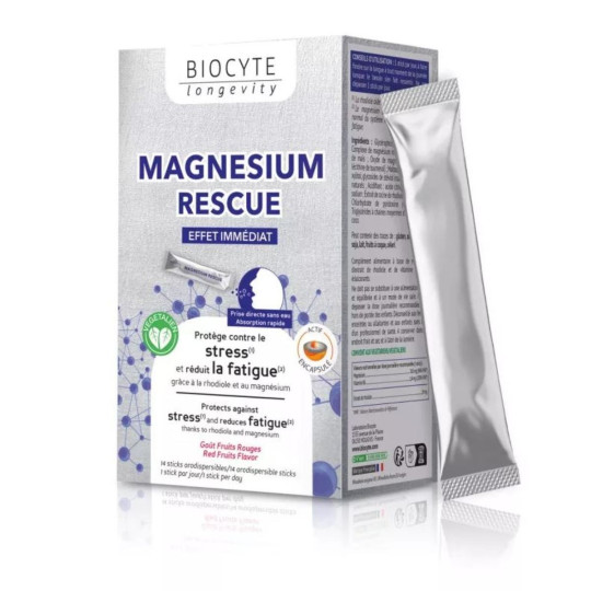 Biocyte Magnesium Rescue Effet Immédiat 14 Sticks
