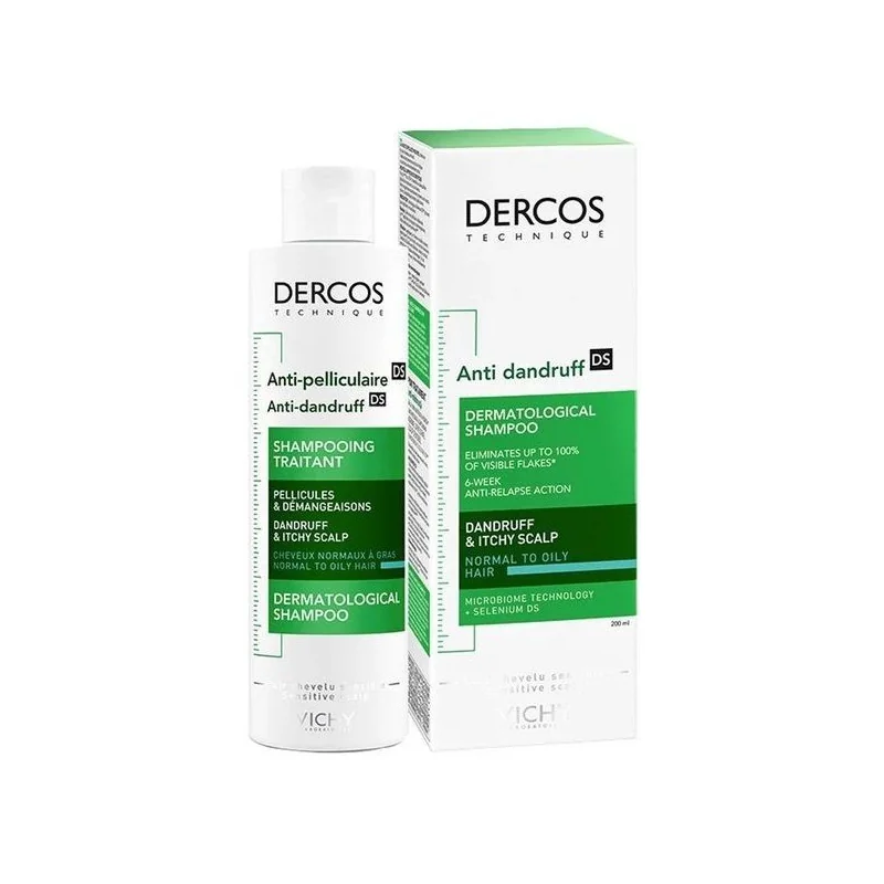 Vichy Dercos Technique Shampooing Anti-Pelliculaire Cheveux Gras 200ml