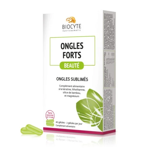 Biocyte Nutricosmetic Ongles Forts 40 gélules