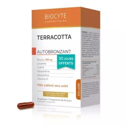 Biocyte Solaire Terracotta Cocktail Autobronzant 90 Gélules dont 30 OFFERTES