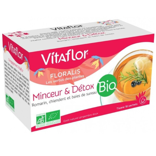 Vitaflor Floralis Infusions Bio 18 Sachets-Minceur&Détox