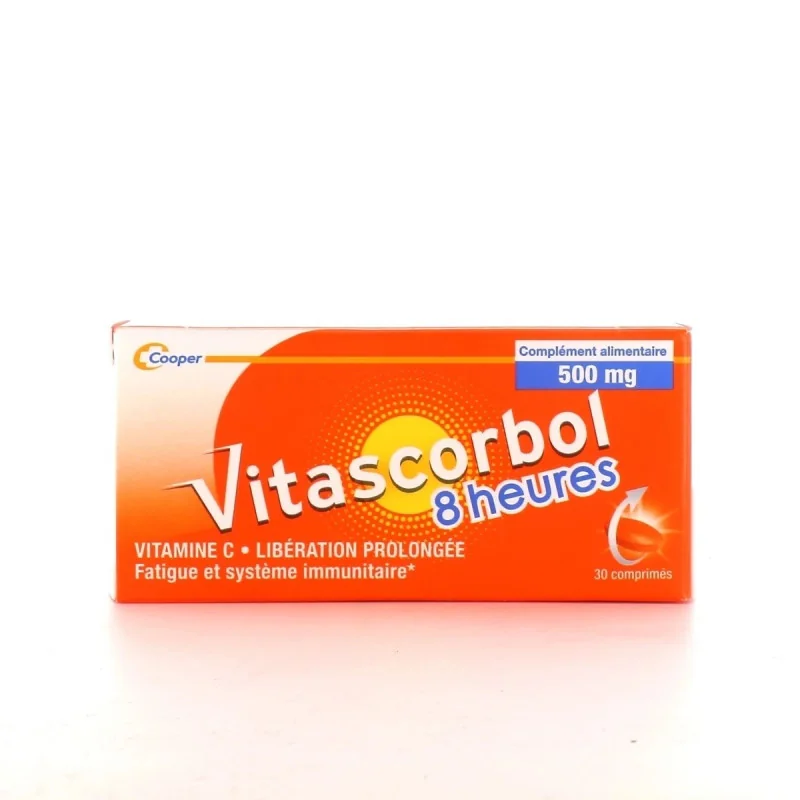 Vitascorbol 8 Heures 30 comprimés