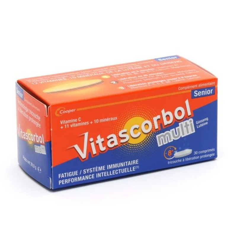 Vitascorbol Multi Sénior 30 comprimés